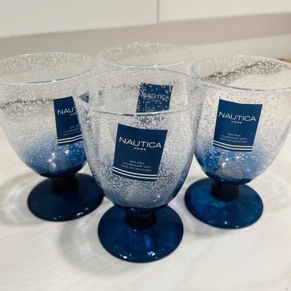 Nautica Dining 4 Nautica Outdoor Indoor Acrylic Wine Goblet